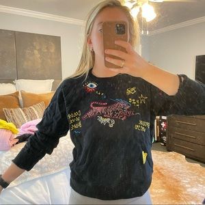 Mother Stitched Crewneck Sweater